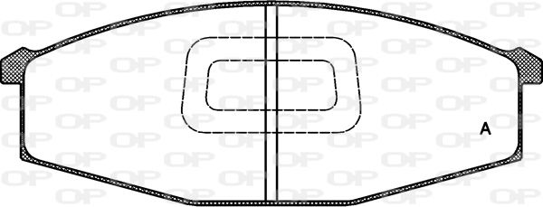 OPEN PARTS Комплект тормозных колодок, дисковый тормоз BPA0129.10